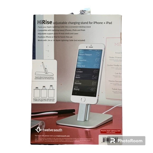 Adjustable charging stand for iPhone and iPad - Picture 2 of 2